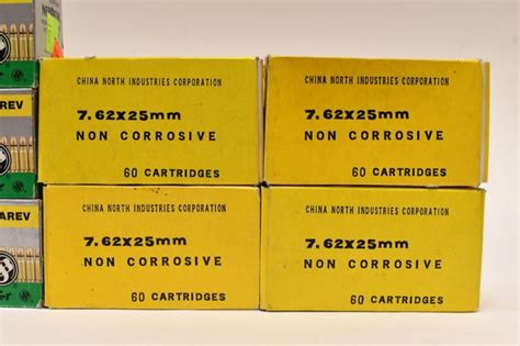 Lot 390 Rounds Of 762 X 25mm Tokarev Ammo In Boxes