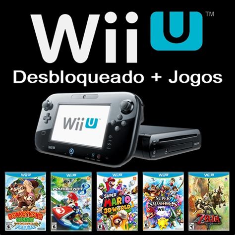 Nintendo Wii U 32gb Desbloqueado 25 Jogos Wiiu Sd 64gb R 1 299 90 Em Mercado Livre
