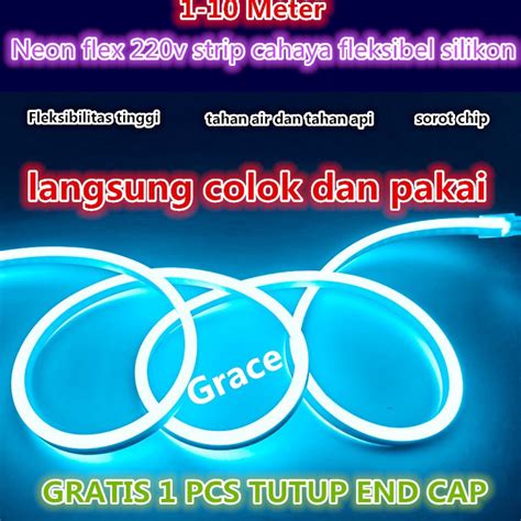 Jual Paket Lampu Led Neon Flex V Lengkap Tinggal Colok C Special Edition Terbaru Shopee