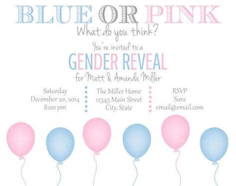 Gender Reveal Party Invitations Invitations Online