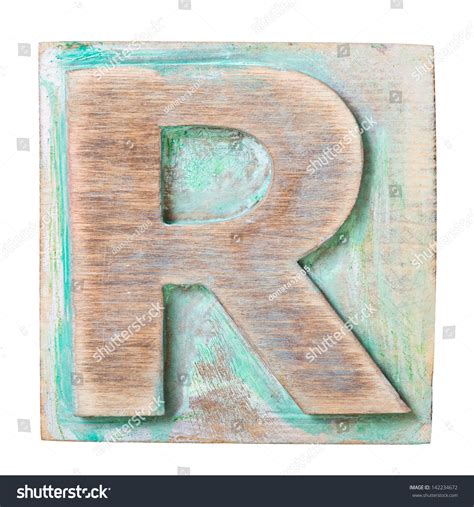 Wooden Alphabet Block Letter R Stock Photo 142234672 Shutterstock