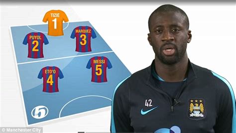 # of players from manchester city: Yaya Toure names four Barcelona players in his ultimate ...