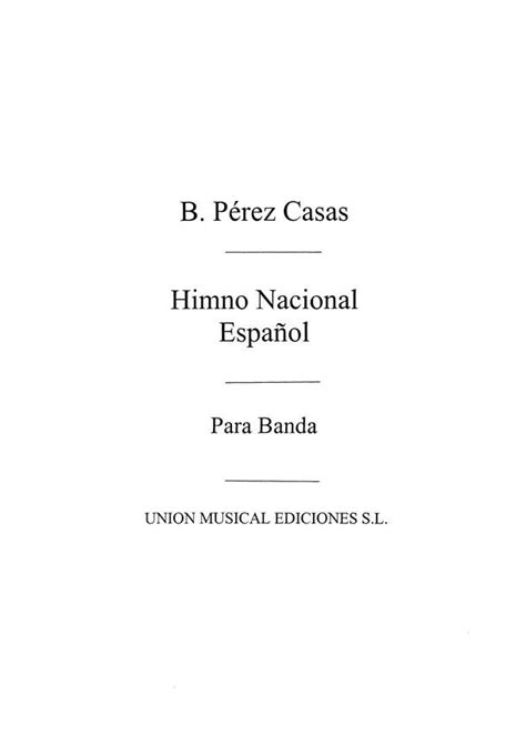 Himno Nacional Espanol Jorge Casas Sheet Music For Ensemble