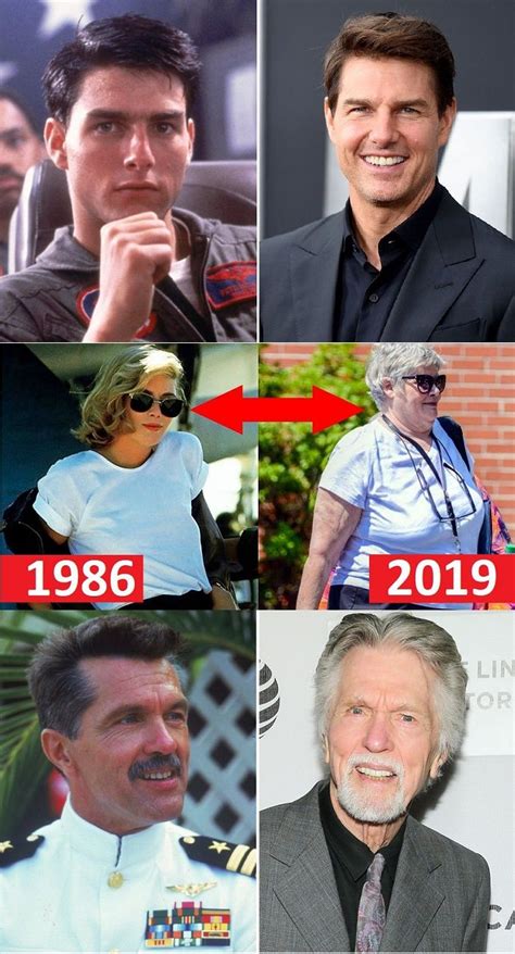 Tom Cruise Maverick Then And Now Kelly Mcgillis Charlie Then And