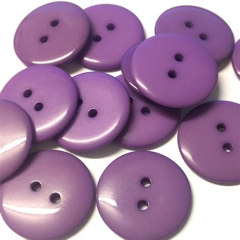 20 Purple Buttons Purple Resin Buttons 23mm Purple Buttons Etsy