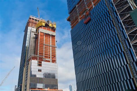 Skyscrapers Under Construction In New York City At Daytime Stock Image