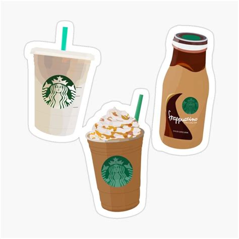 Starbucks Design Trio Mini Stickers Sticker By Stickerdesigns Company