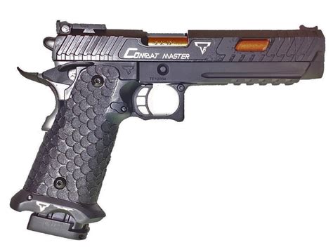 Army R601 John Wick 4 TTI Combat Master 6mm GBB Pistol Black Toy