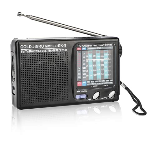Portable AM FM Radio with Great Reception, Battery Operated Radio ...