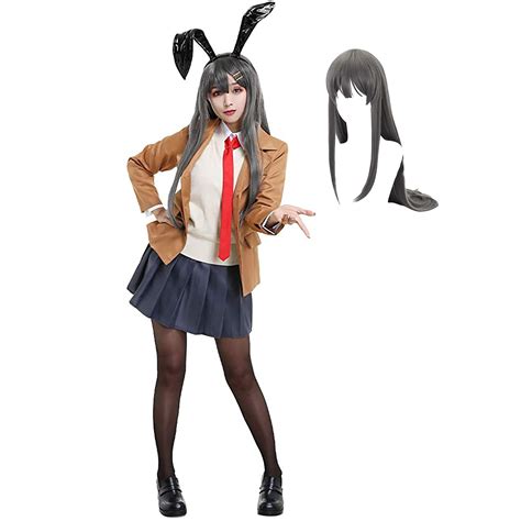Buy Sujinxiu Sakurajima Mai Cosplay Costume Rascal Does Not Dream Of Bunny Girl Senpai School