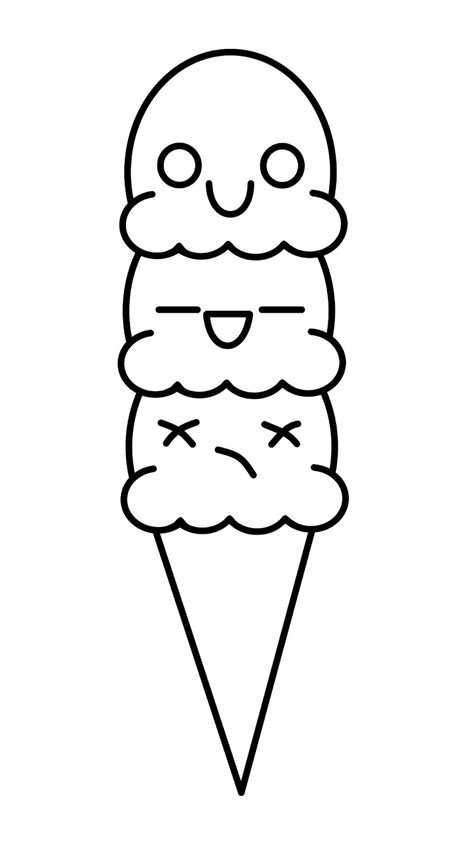 Cute N Kawaii How To Draw A Kawaii Ice Cream