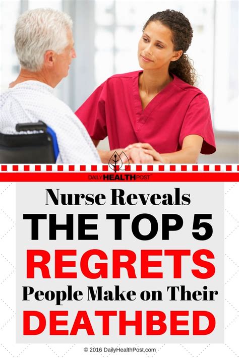 Nurse Reveals Top 5 Regrets People Make On Deathbed