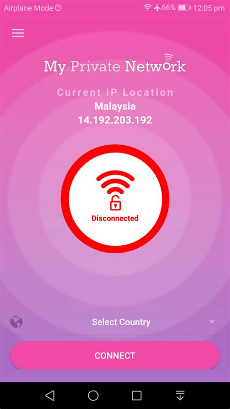 Android Smartphone Vpn Manager App My Private Network Vpn