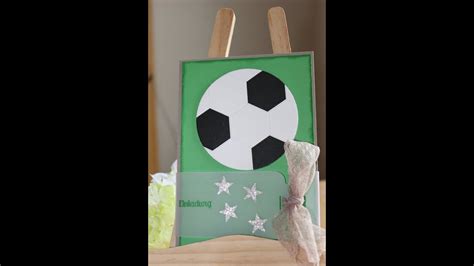 So leicht kannst du eine schultüte basteln, die garantiert niemand anders hat. Einladungskarte Fußball von Stampin Up - YouTube