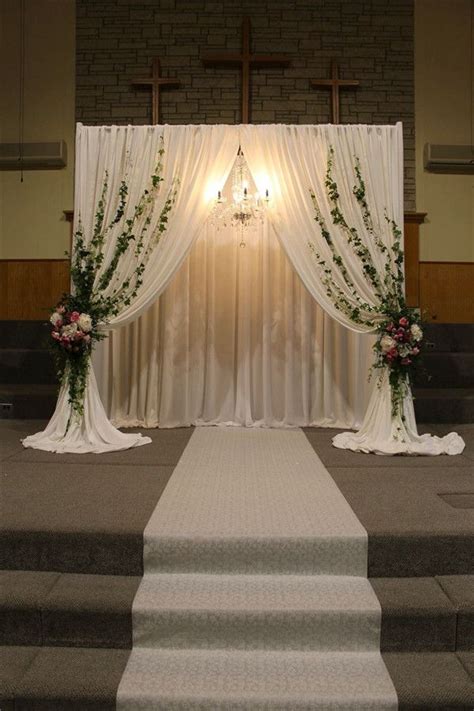 34 Breathtaking Church Wedding Decorations - Mrs to Be | Diy backyard