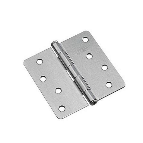 Onward 4 In X 4 In Brushed Chrome Full Mortise Butt Hinge With