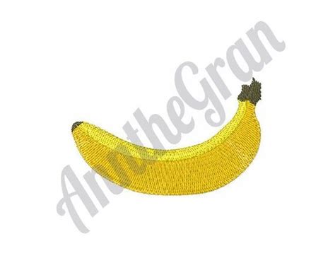 Banana Embroidery Design Machine Embroidery Design Fruit Etsy