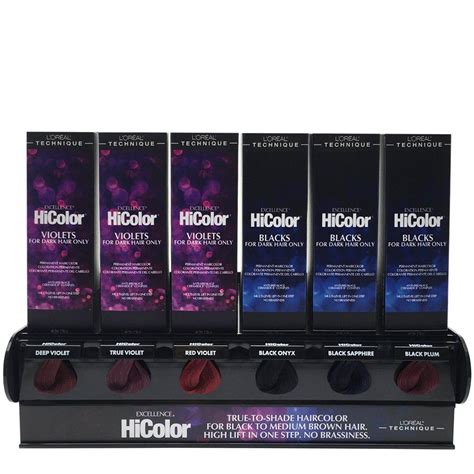 L Oreal Excellence Hicolor Chart