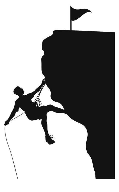 Climbing Silhouette PNG Image | PNG All