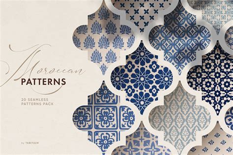 Islamic Moroccan Seamless Patterns Custom Designed Graphic Patterns