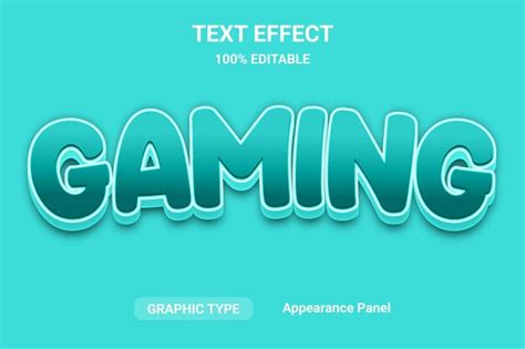 Premium Vector Gaming Text Effect Vector Editable