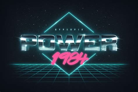 80s Cyberspace Text And Logo Effect Vol2 Psd Template On Behance