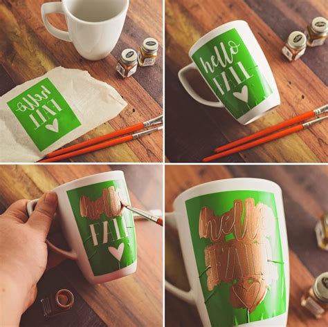 Diy Painted Mug Tutorial Fun Ideas For Fall By Sarah Halstead