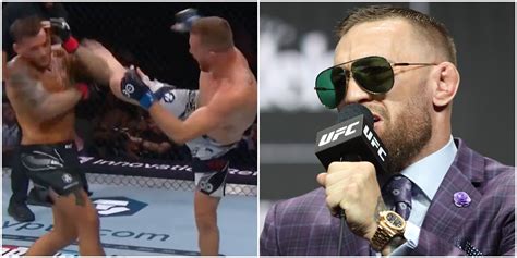 Conor McGregor Responds To Dustin Poirier S Brutal UFC KO By Justin Gaethje