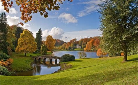 Stourhead Gardens In Autumn Hd Wallpaper Landscape Pictures