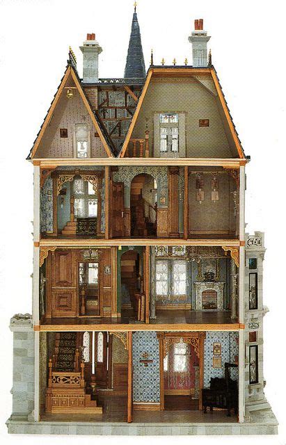 Dollhouse Doll House Mini House Victorian Dollhouse