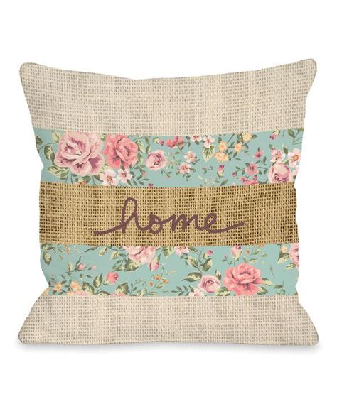 Home Floral Throw Pillow Burlap Throw Pillows Diy Pillows Sewing