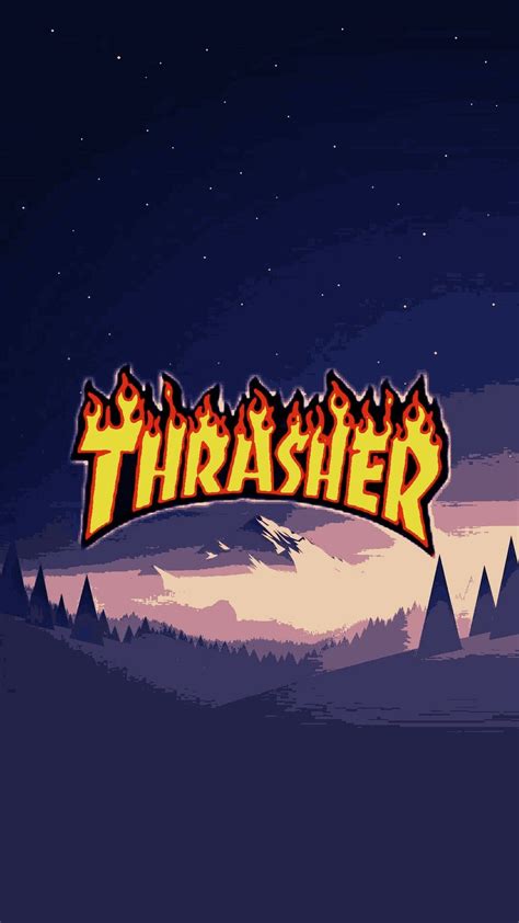 Everest Of Thrasher Supreme Iphone Wallpaper Wallpaper Iphone Cute