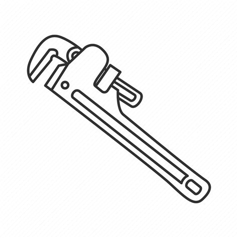 Pipe Wrench Plumber Tool Plumbing Wrench Icon Download On Iconfinder