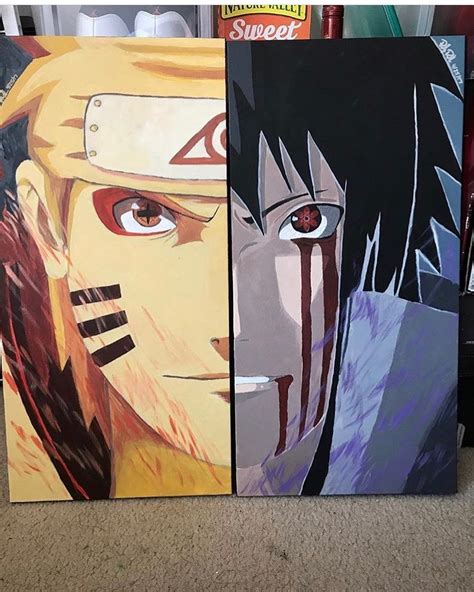 Request Naruto And Sasuke 2 12x20 In Canvases Anime Naruto Sasuke