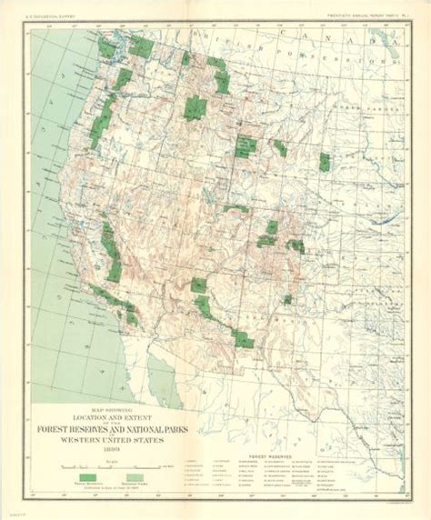 Map Showing Location And Extent Of The Forest Reserves And National