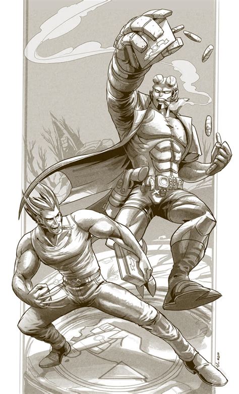 Wolverine And Hellboy By Robotnicc On Deviantart