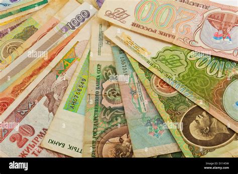 Banknotes Of The Different Countries Stock Photo Alamy