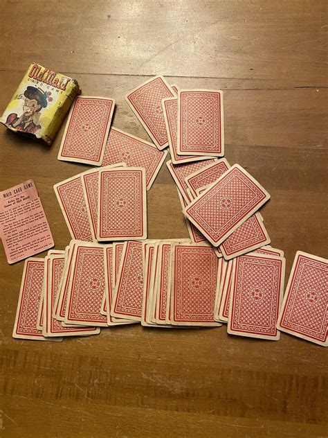 Vintage Old Maid Card Game Whitman Publishing 1950s Complete Cards No