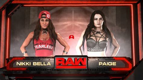 Sbw Raw Nikki Bella Vs Paige 1st Contender Fo The Women Championship