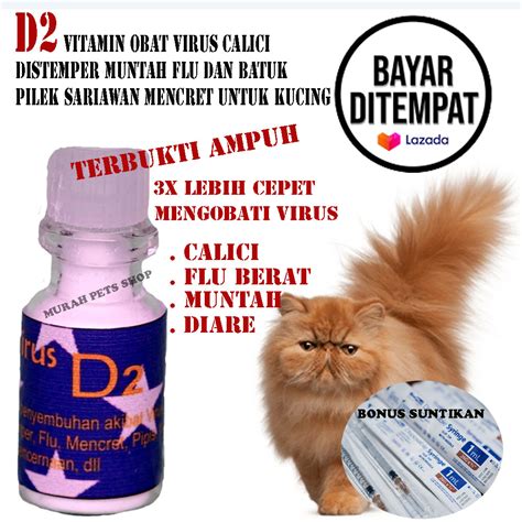 obat kucing d2
