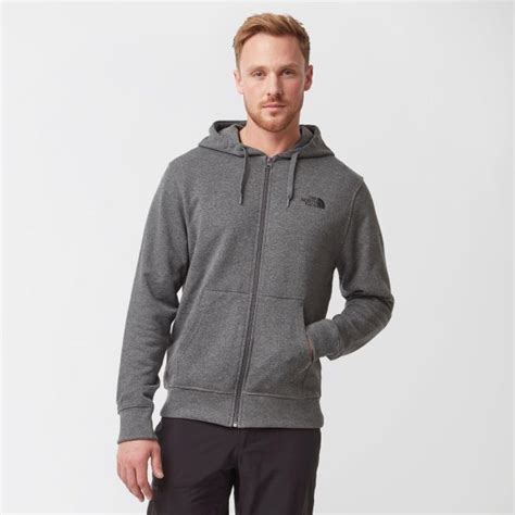 The North Face Mens Open Gate Full Zip Hoodie Grey Outlet Tactical