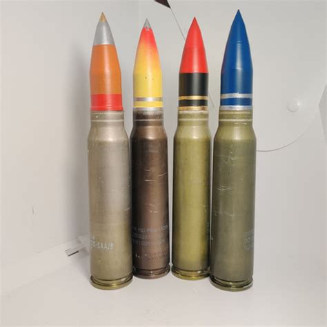 A 10 30mm Shell Casings Wplastic Projectile Pgu 13abdb Trench Art