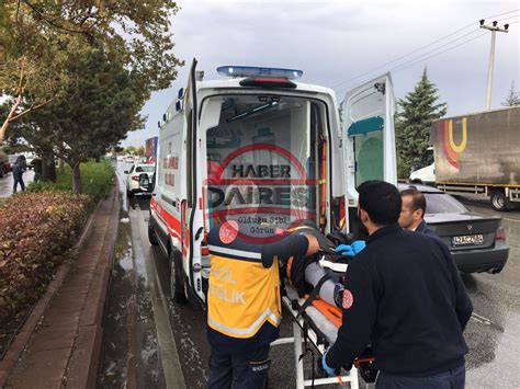 Son Dakika Konyada ekipleri alarma geçiren kaza 8 araç birbirine