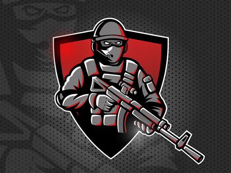 Soldier Mascot Logo By Dmitry Lampy On Dribbble