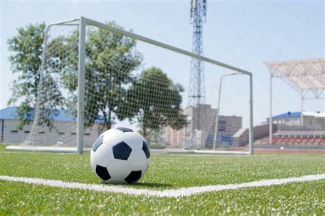 Soccer Ball In Goal Area Stock Photos Motion Array