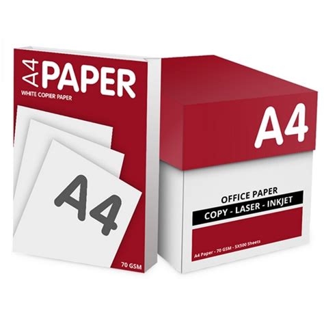A4 White Copy Paper Ream Wrapped Box Of 5 X 500 Sheets Pack Of 2500