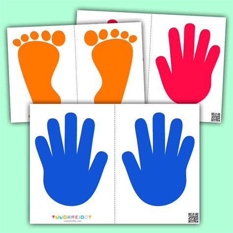 Printable Hands And Feet Sensory Path Preschool Activity