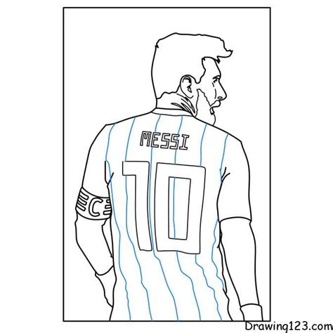 How To Draw Lionel Messi Step By Step Full Sketch Out