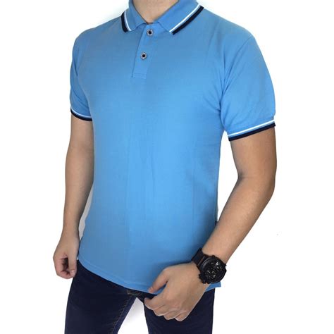 Jual Kaos Kerah Kaos Polo Poloshirt Kaos Lacoste Polo Shirt Softblue Biru Muda Shopee