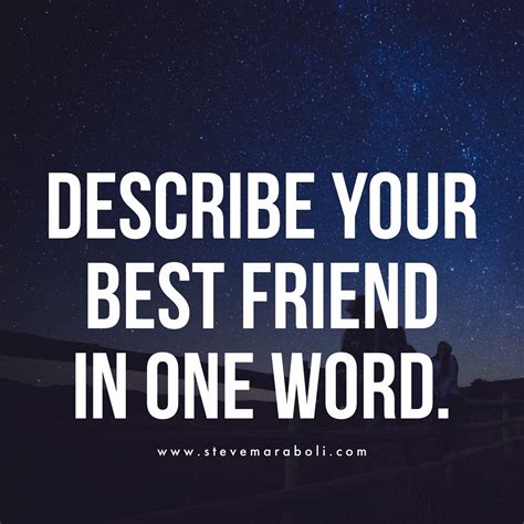 Best Word To Describe Your Best Friend